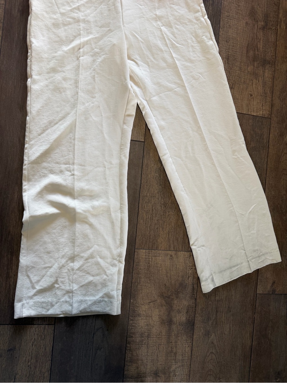 Strapless Wide-Leg Jumpsuit in Cream - Picture 4 of 5